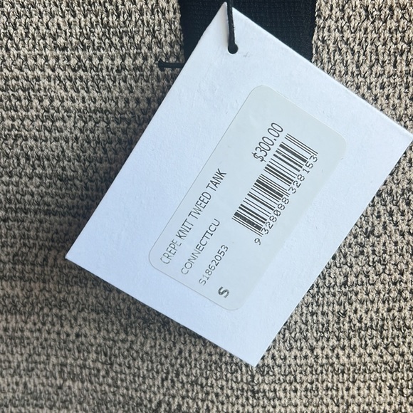 NWT Scanlan Theodore Crepe Knit Tweed Tank - Picture 3 of 7